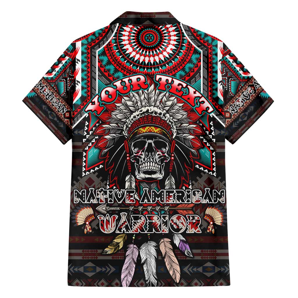 Native American Indian Warrior Skull Family Matching Summer Maxi Dress and Hawaiian Shirt - Wonder Print Shop