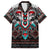Native American Indian Warrior Skull Family Matching Tank Maxi Dress and Hawaiian Shirt - Wonder Print Shop