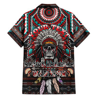 Native American Indian Warrior Skull Family Matching Tank Maxi Dress and Hawaiian Shirt - Wonder Print Shop