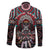 Native American Indian Warrior Skull Family Matching Tank Maxi Dress and Hawaiian Shirt - Wonder Print Shop