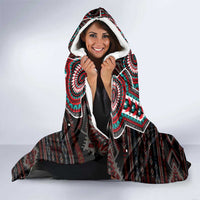 Native American Indian Warrior Skull Hooded Blanket