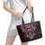 Native American Indian Warrior Skull Leather Tote Bag - Wonder Print Shop
