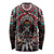 Native American Indian Warrior Skull Long Sleeve Shirt - Wonder Print Shop