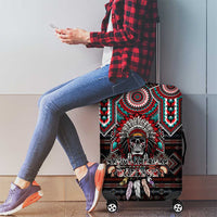 Native American Indian Warrior Skull Luggage Cover - Wonder Print Shop