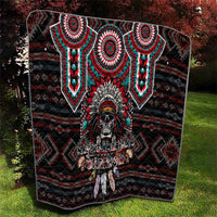 Native American Indian Warrior Skull Quilt - Wonder Print Shop