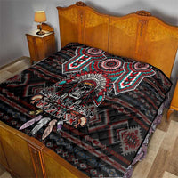 Native American Indian Warrior Skull Quilt - Wonder Print Shop
