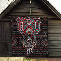 Native American Indian Warrior Skull Quilt - Wonder Print Shop