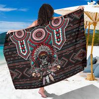 Native American Indian Warrior Skull Sarong - Wonder Print Shop