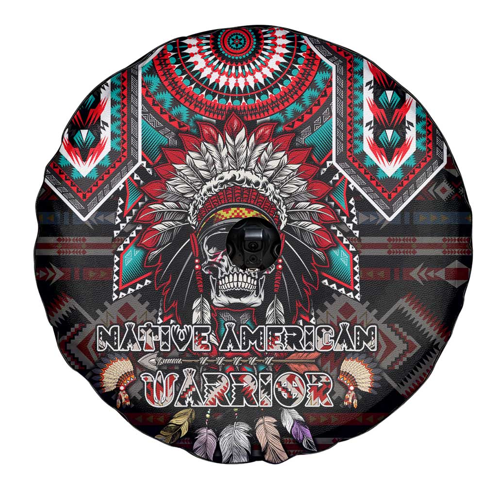 Native American Indian Warrior Skull Spare Tire Cover - Wonder Print Shop