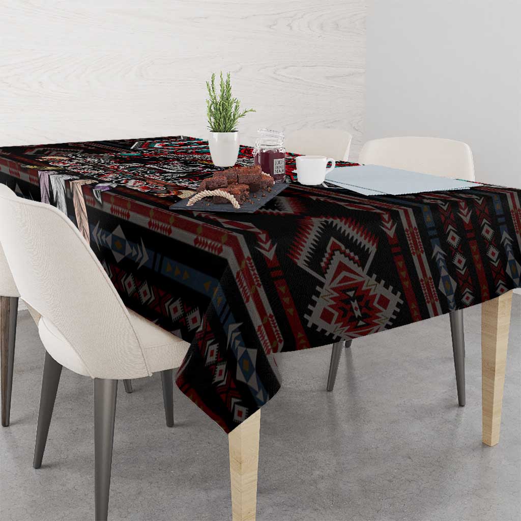 Native American Indian Warrior Skull Tablecloth - Wonder Print Shop