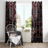 Native American Indian Warrior Skull Window Curtain - Wonder Print Shop