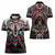Native American Indian Warrior Skull Women Polo Shirt - Wonder Print Shop