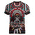 Native American Indian Warrior Skull Women V-Neck T-Shirt - Wonder Print Shop
