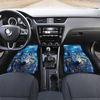 Beautiful Native American Wolf Car Mats Galaxy Art - Wonder Print Shop