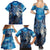 Beautiful Native American Wolf Family Matching Summer Maxi Dress and Hawaiian Shirt Galaxy Art - Wonder Print Shop