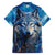 Beautiful Native American Wolf Family Matching Summer Maxi Dress and Hawaiian Shirt Galaxy Art - Wonder Print Shop