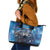 Beautiful Native American Wolf Leather Tote Bag Galaxy Art - Wonder Print Shop