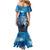 Beautiful Native American Wolf Mermaid Dress Galaxy Art - Wonder Print Shop