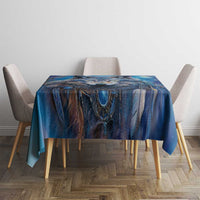 Beautiful Native American Wolf Tablecloth Galaxy Art - Wonder Print Shop