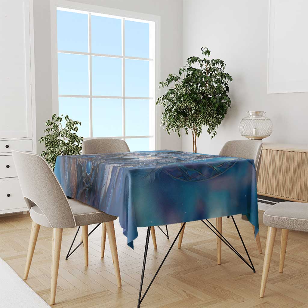 Beautiful Native American Wolf Tablecloth Galaxy Art - Wonder Print Shop