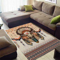 Native American Area Rug Buffalo Skull - Wonder Print Shop