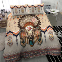 Native American Bedding Set Buffalo Skull - Wonder Print Shop