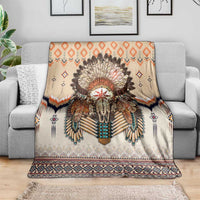Native American Blanket Buffalo Skull
