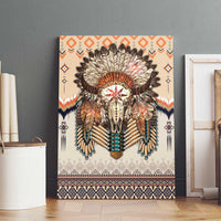 Native American Canvas Wall Art Buffalo Skull - Wonder Print Shop