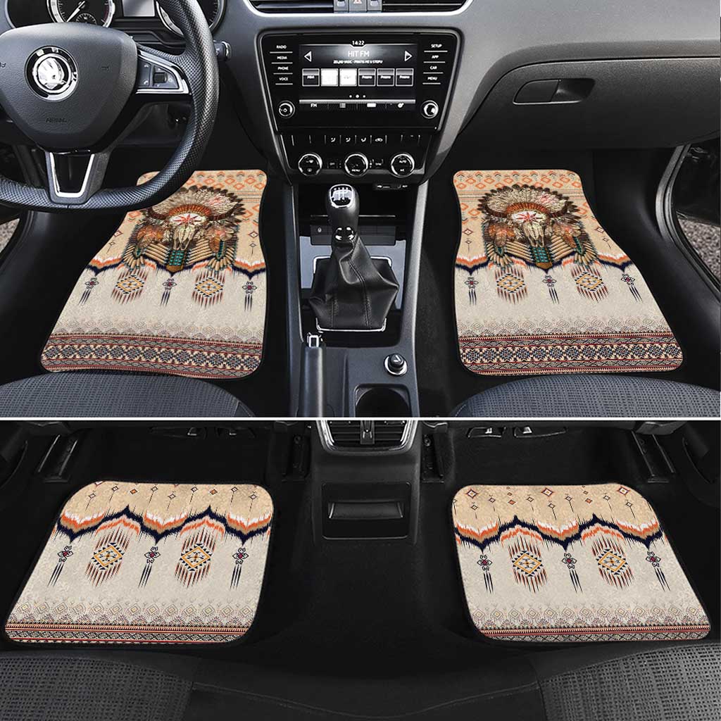 Native American Car Mats Buffalo Skull - Wonder Print Shop
