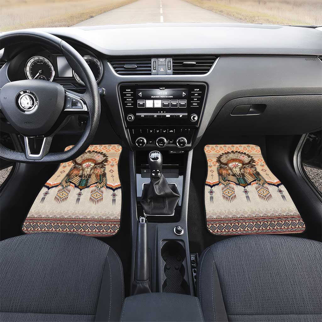 Native American Car Mats Buffalo Skull - Wonder Print Shop