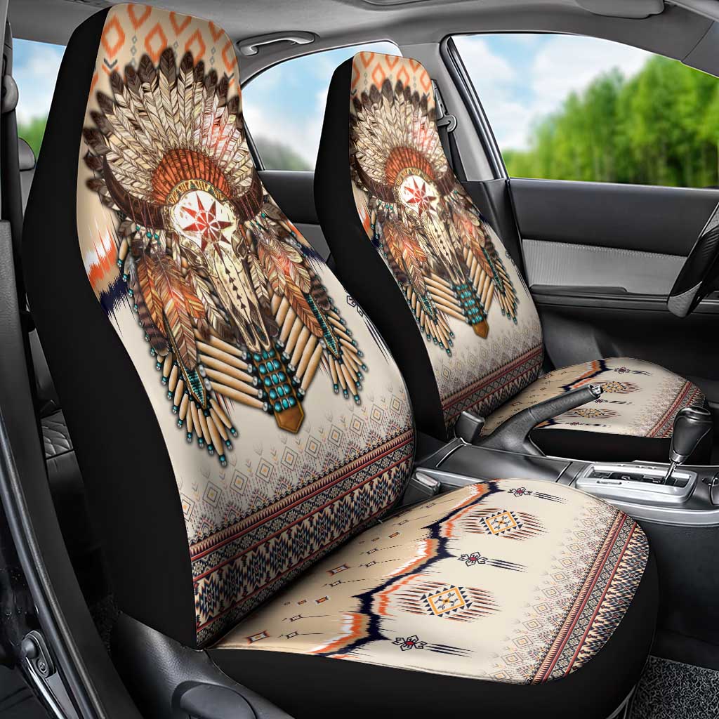 Native American Car Seat Cover Buffalo Skull - Wonder Print Shop
