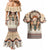 Native American Couples Matching Mermaid Dress and Hawaiian Shirt Buffalo Skull - Wonder Print Shop