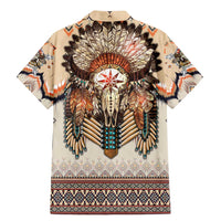 Native American Family Matching Mermaid Dress and Hawaiian Shirt Buffalo Skull - Wonder Print Shop
