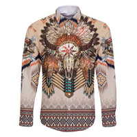Native American Family Matching Mermaid Dress and Hawaiian Shirt Buffalo Skull - Wonder Print Shop