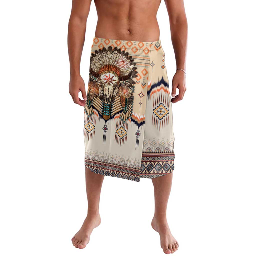 Native American Lavalava Buffalo Skull - Wonder Print Shop