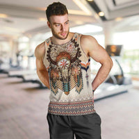 Native American Men Tank Top Buffalo Skull - Wonder Print Shop