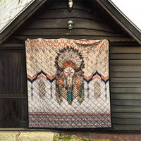 Native American Quilt Buffalo Skull - Wonder Print Shop
