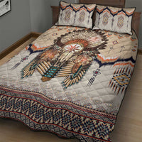 Native American Quilt Bed Set Buffalo Skull - Wonder Print Shop