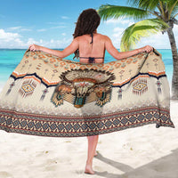Native American Sarong Buffalo Skull - Wonder Print Shop