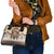 Native American Shoulder Handbag Buffalo Skull