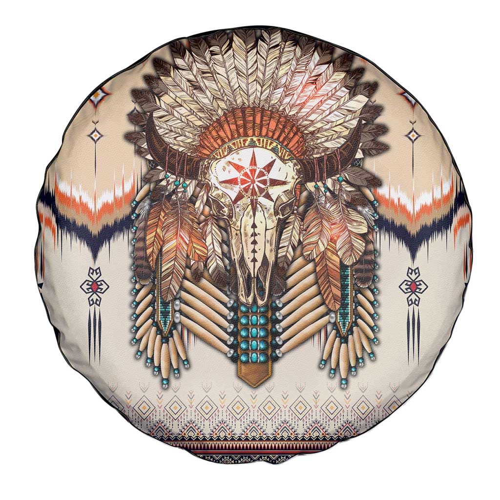 Native American Spare Tire Cover Buffalo Skull - Wonder Print Shop