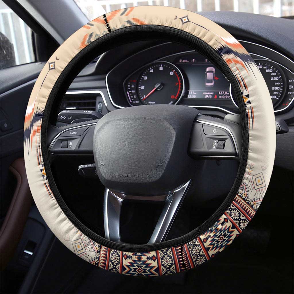Native American Steering Wheel Cover Buffalo Skull - Wonder Print Shop