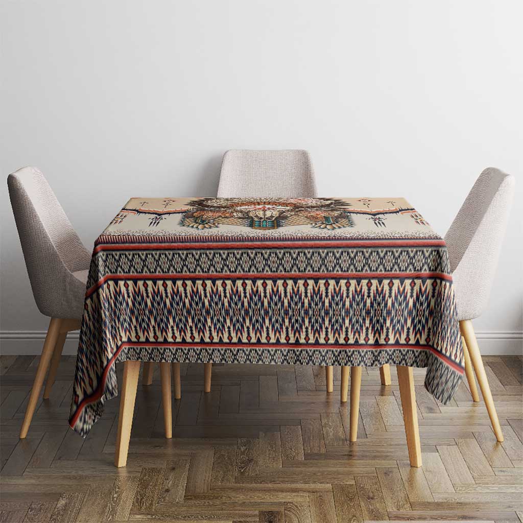 Native American Tablecloth Buffalo Skull - Wonder Print Shop