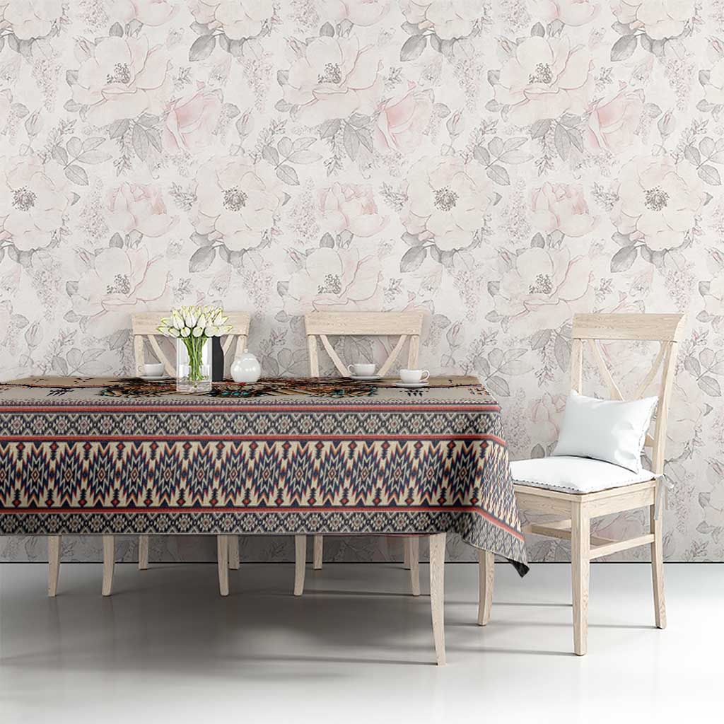 Native American Tablecloth Buffalo Skull - Wonder Print Shop