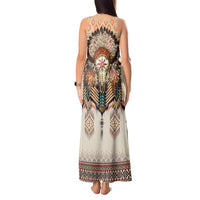 Native American Tank Maxi Dress Buffalo Skull - Wonder Print Shop