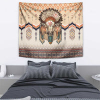 Native American Tapestry Buffalo Skull - Wonder Print Shop
