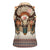 Native American Women Sleeveless Polo Shirt Buffalo Skull - Wonder Print Shop