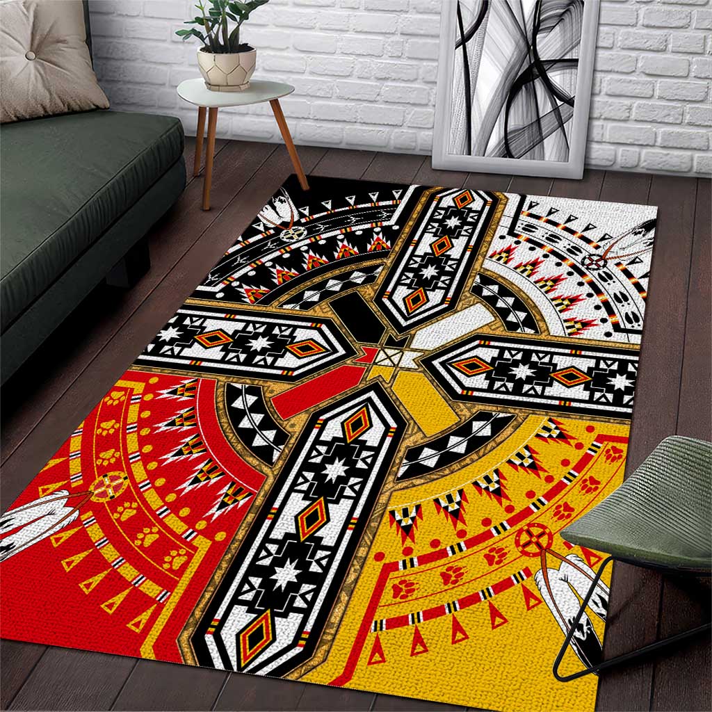 Four Directions Native American Area Rug - Wonder Print Shop