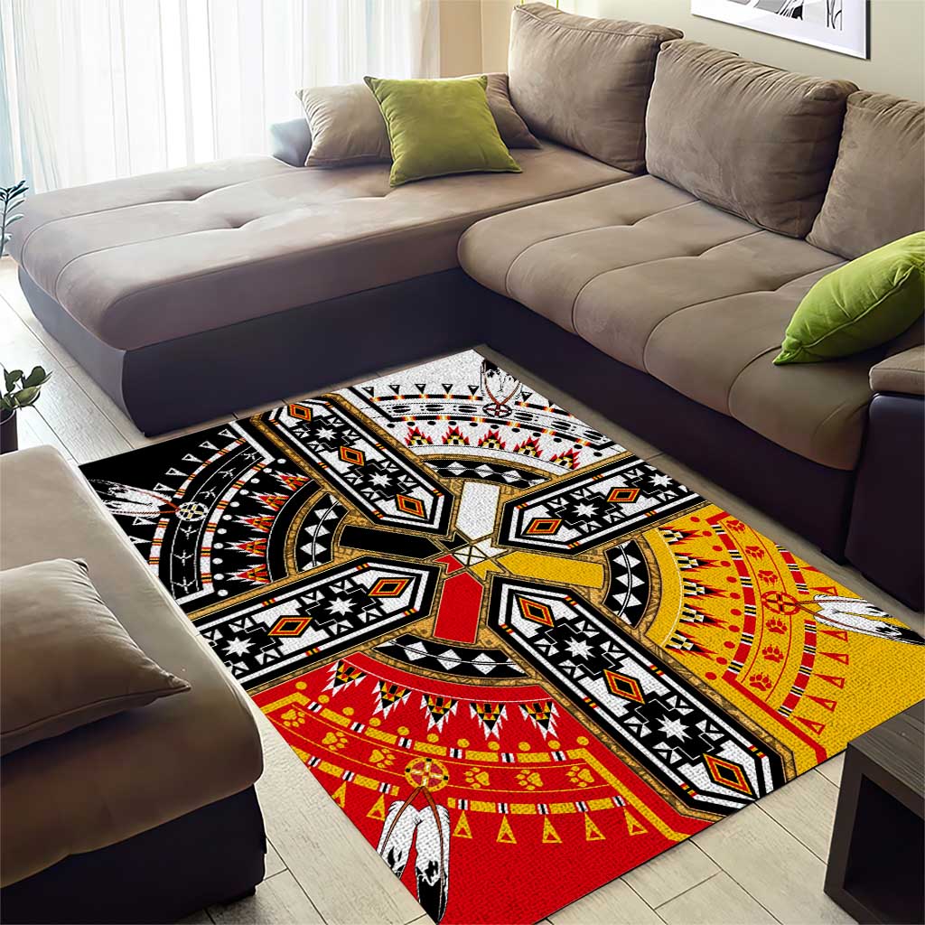 Four Directions Native American Area Rug - Wonder Print Shop