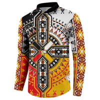 Four Directions Native American Button Sweatshirt - Wonder Print Shop